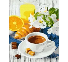 Картина по номерам Цитрусовый кофе в термопакете 40*50см (GX31724)