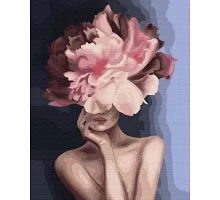 Картина по номерам Изящный цветок Premium цветной холст+лак в кор. 40*50см (PGX34806)