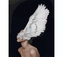 Картина по номерам Крылья души Premium цветной холст+лак в термопакете 40*50см (PGX29240)