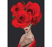 Картина за номерами Королева троянд Premium кольоровий полотно + лак в кор. 40 * 50см (PGX36694)