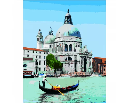 Картина за номерами Венеціанський гондольєр в Термопакет 40 * 50см (VA-2735)