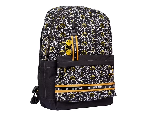 Рюкзак шкільний Yes TS-56 Smiley World Black & Yellow (554561)