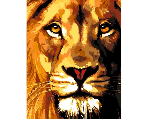 Картина за номерами Величний лев 40 * 50 см SANTI (953946)