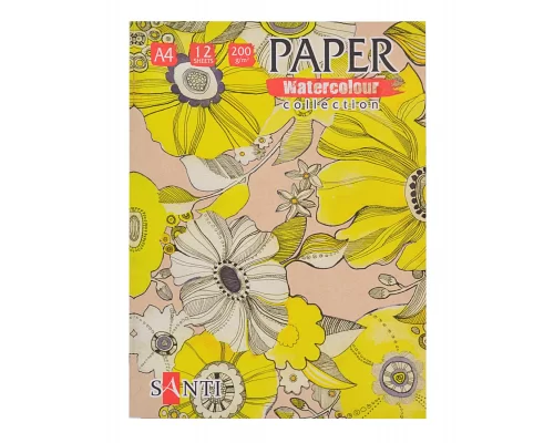 Набір акварельного паперу А4 Paper Watercolour Collection 12 шт (741708)