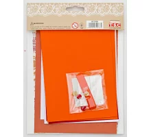 Набор для творчества Сделай открытку 4шт/уп. 12*17см Цветы оранжево-красные (951936)