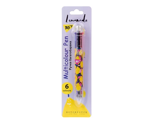 Ручка шариковая YES Hotch Potch Lemonade 10 мм 6 цветов (412056)