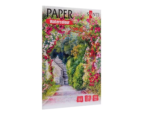 Набор акварельной бумаги SANTI Nature А4 Paper Watercolour Collection 18 л. 200г/м (742817)