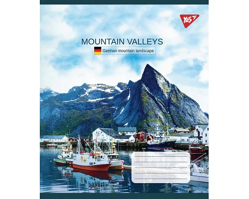 Зошит шкільна А5 24 лінія YES Mountain Valleys набір 20 шт. (765001)