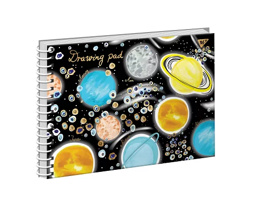 Альбом для рисования А4 20 Yes Спираль Cosmic System набор 3 шт. (130480)