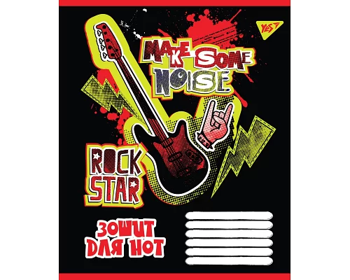 Нотний Зошит шкільна А5 12 YES Rock Star набір 25 шт. (764883)