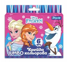 Мел 1Вересня цветной JUMBO 6 шт. Frozen (400407)