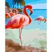 Набор в коробке картина по номерам Розовый фламинго 40*50 см. SANTI (954024)