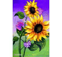 Алмазна мозаїка Соняшники і метелики 30*40 см з рамкою 41 *31*25 см (H8693)