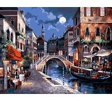 Алмазна мозаїка Вечір у Венеції 30*40 см без рамки 40 * 8 * 5 см (H8581)