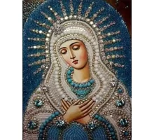 Алмазная мозаика икона Дева Мария 30*40см без рамки 40*8*5см (H8094)