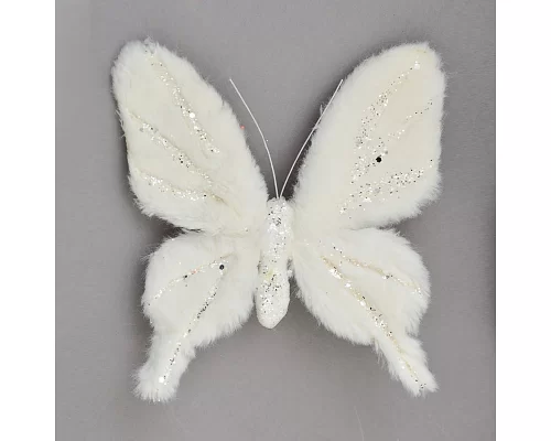Метелик Yes Fun пухнаста кремово-біла з декором 20 * 20 см (973546)