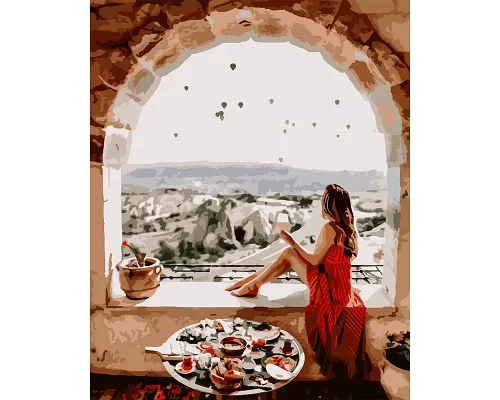 Картина по номерам Окно в Каппадокию , 40*50 см., SANTI (953996)