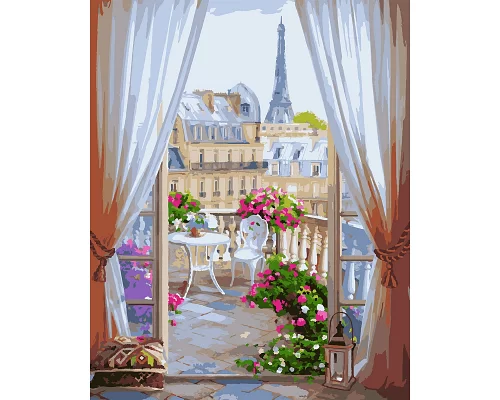Картина за номерами в коробці Вікно в Париж 40 * 50 см. Santi (953934)