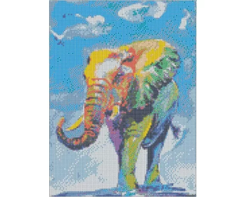 Алмазна мозаїка Акварельний слон 30 * 40см Santi (954059)