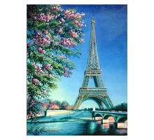 Алмазна мозаїка Весна в Парижі 40 * 50см на підрамнику Santi (954091)