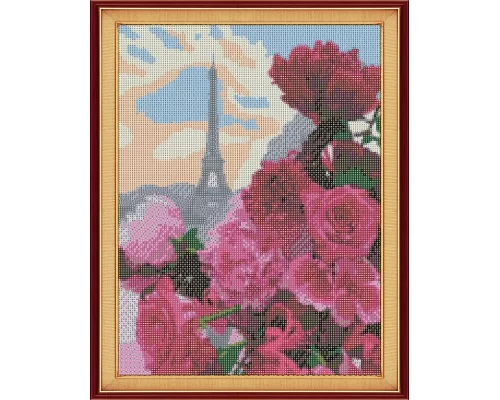 Алмазная мозаика Цветочный Париж 40*50см на подрамнике Santi (954118)