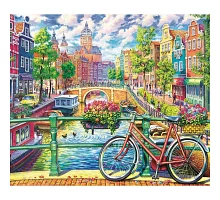 Алмазна мозаїка Чарівний Амстердам 40 * 50см на підрамнику Santi (954124)