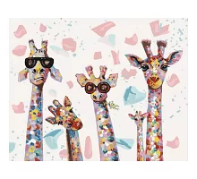 Картина за номерами Смішні жирафи 40*50 см у тепловому пакеті Ідейка Ukraine (KHO4115)