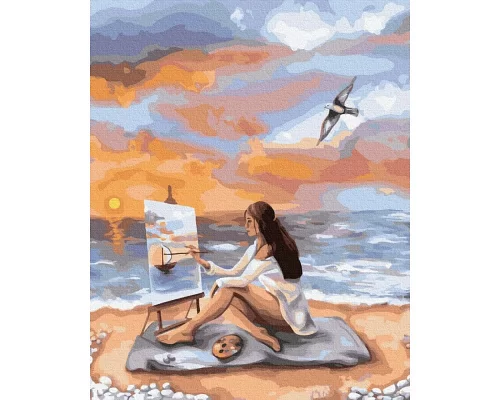Картина по номерам Море вдохновения цветной холст+лак , 40х50 Brushme (PGX39228)