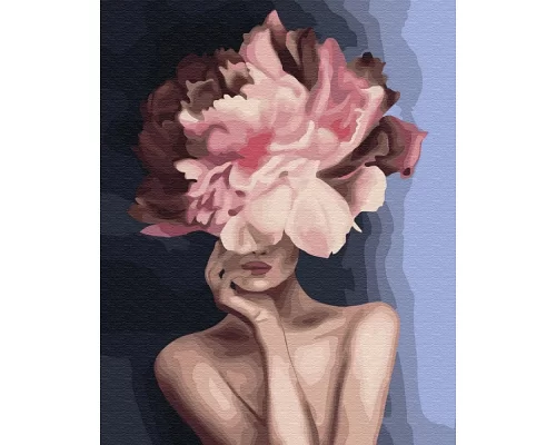 Картина за номерами Витончена квітка Premium кольорове полотно+лак Brushme 40х50 (PGX39230)
