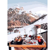 Картина по номерам Завтрак в горах Швейцарии 40х50 Brushme (GX26239)