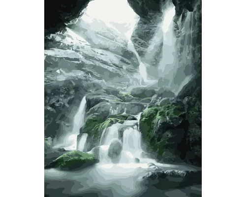 Картина за номерами Водоспад в ущелині 40х50 Brushme (GX40245)
