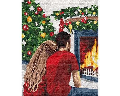 Картина по номерам Рождественская романтика Идейка 40х50 (KHO4640)