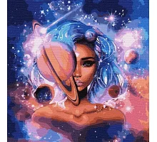 Картина по номерам Повелительница вселенной с красками металлик 50х50 Идейка (KHO9538)