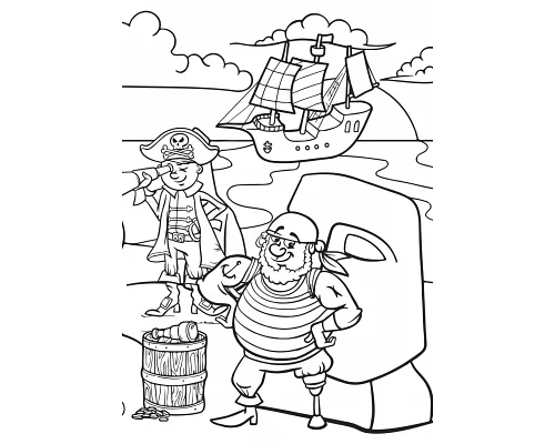 Розмальовка А4 1 Вересня Pirates  (741717)