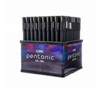 Ручка гелева LINC Pentonic дисплей 100 шт 0 6 мм чорна (411987)