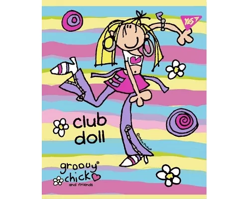 Зошит шкільний А5 12 Кл. YES Groovy Chick набір 10 шт (764205)