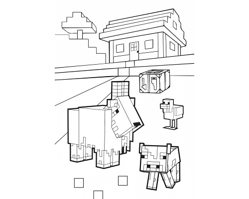 Розмальовка А4 YES Minecraft 12 стор. (742879)