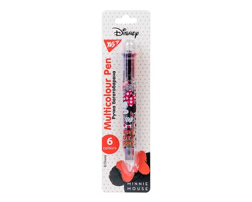Ручка кулькова YES Minnie Mouse 1 0 мм 6 кольорів (412041)