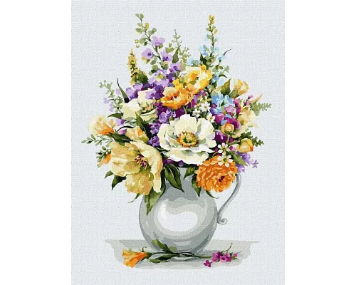 Картина за номерами Чарівний букет квітів Ідейка (KHO3124)