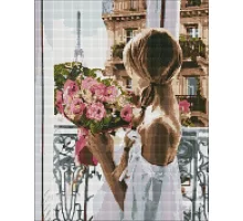 Алмазная мозаика на подрамнике Из Парижа с любовью 40х50 (AMO7073)