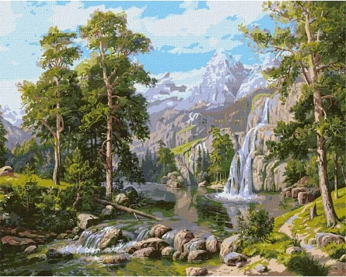 Картина по номерам Водопад 20мл (KHO2847)