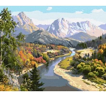 Картина по номерам Осень в горах 40х50 (KHO2848)