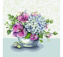 Картина за номерами Свіжість квітів 25х25 (KHO3145)