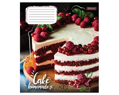 Тетрадь школьная А5/18 клітинка 1В Homemade cake (765812)