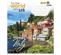 Зошит шкільний А5/18 клітинка 1В World with us набір 25 шт. (765820)