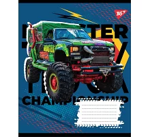Тетрадь школьная А5/12 клітинка 1В Monster truck championship (765758)