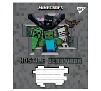 Зошит шкільний А5/12 лінійка YES Minecraft набір 25 шт. (766205)