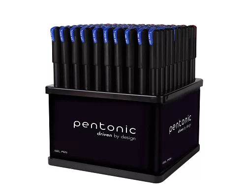 Ручка гелева LINC Pentonic дисплів 100 шт 0,6 мм синя (412039)