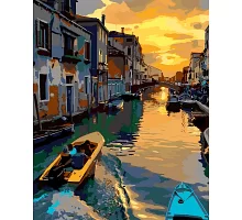 Набір картина за номерами Захід сонця у Венеції 40*50 см SANTI (954283)