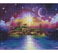 Алмазна мозаїка Острів мрії ©annasteshka 40х50 Идейка (AMO7291)